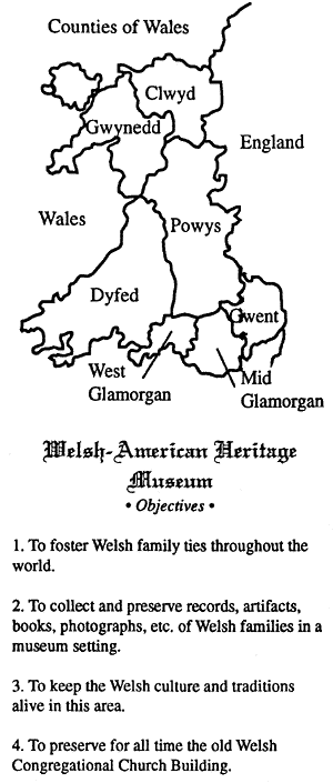 Welsh-American Heritage Museum pamphlet page 4